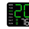 Large LED Digital Wall Clock Temperature Date Display Remote Control Electronic Clock for Bedroom Living Room Office Gym Decor