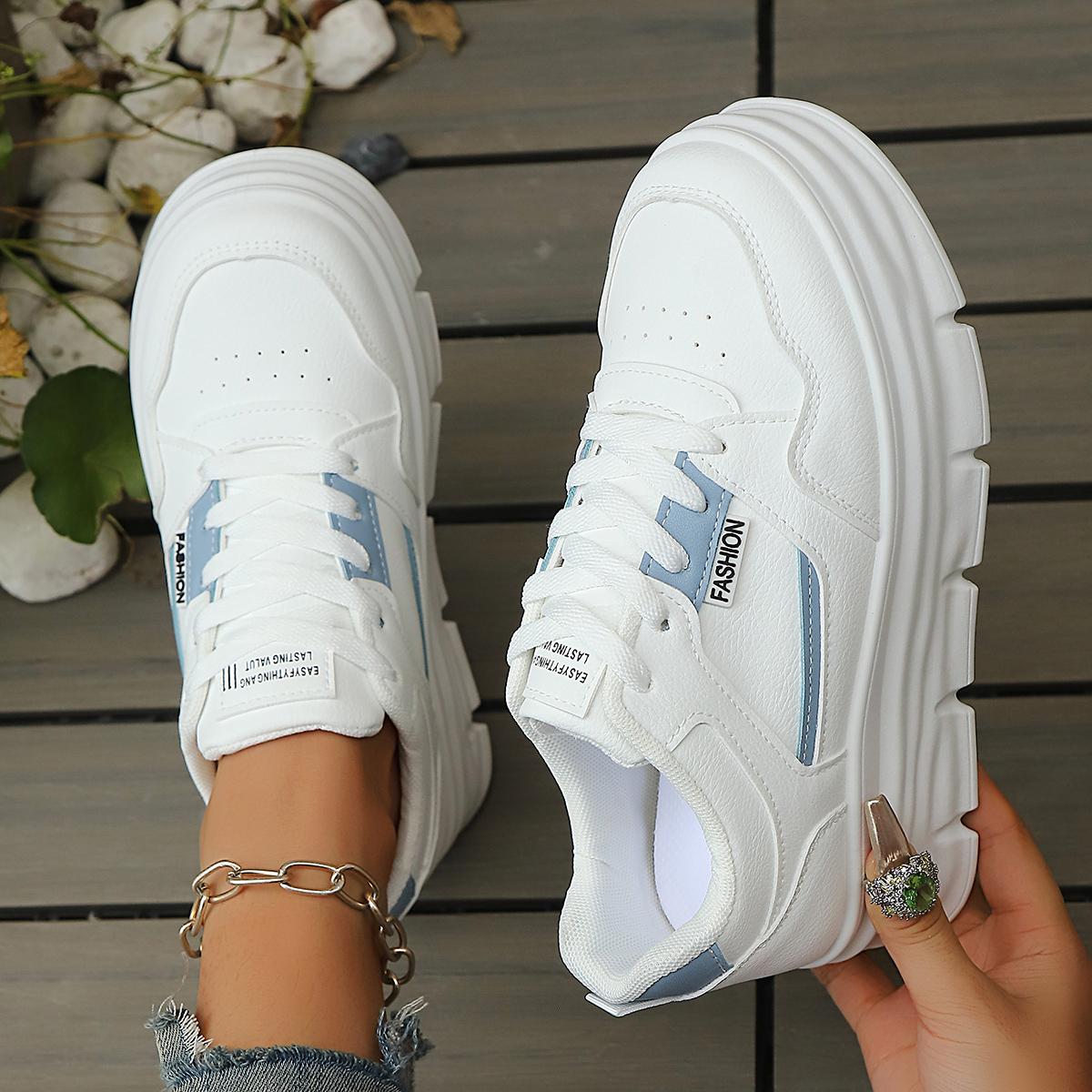 

2025 Новые женские низкие кеды Повседневная платформа Дизайнерская обувь Женские летние удобные кроссовки Женские Zapatos De Mujer 35 синий