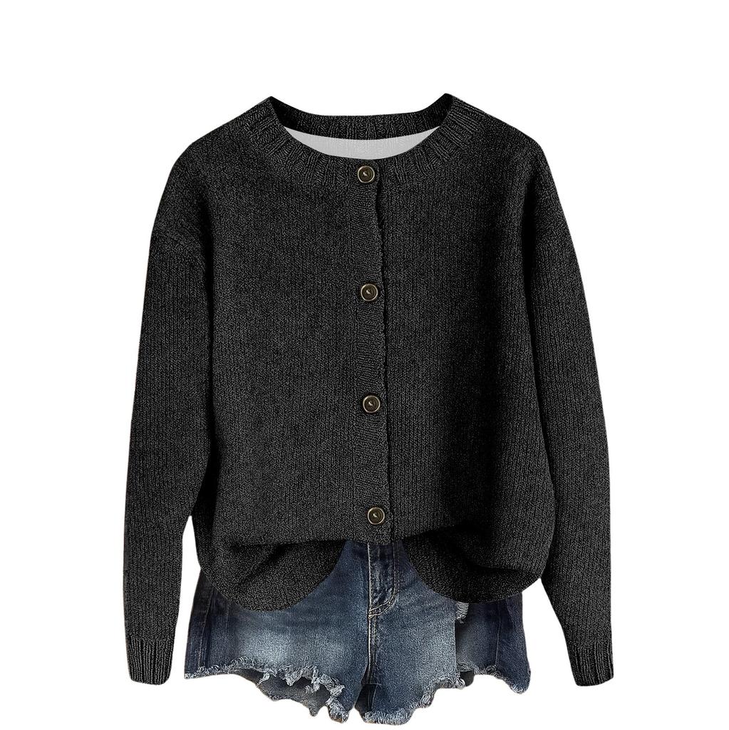 Women's Vintage Knit Button Cardigan Jacket