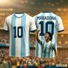 Round Neck T-Shirt Maradona Commemorative Edition 3d Printing Quick-Drying Breathable And Comfortable