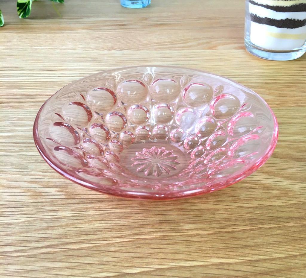 ADERIA Medium Bowl Coral Pink Maximum 15 X Height Suigetsu Dessert Bowl Set of 3 Made In Japan 4.5cm F-70384