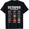 Oktopus der Welt Shirt Meerestier Bildungs-Oktopus T-Shirt
