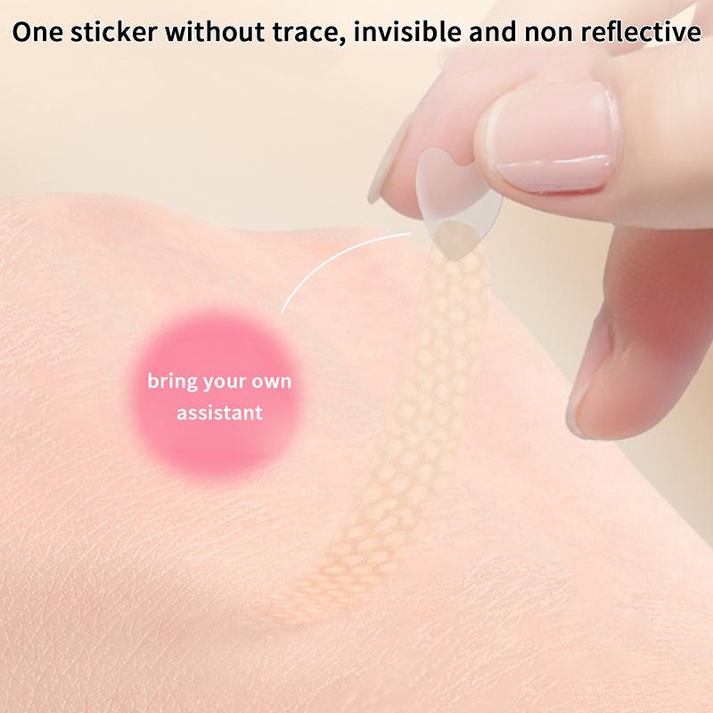 128 Stück/Karton Doppellid-Sticker Mit Griff Natürlich Unsichtbar Und Langanhaltend Formgebend Große Augen Schönheits-Tapes Lifting Augen-Streifen