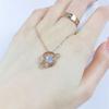 Planet Smart Shiny Zircon Gold Pendant Fashion Rose Gold Plated Collarbone Chain