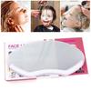 50pcs Disposable Haircut Face Shields with Scissors Makeup Shower Face Protector Mask Salon Supplies for Hairdressing