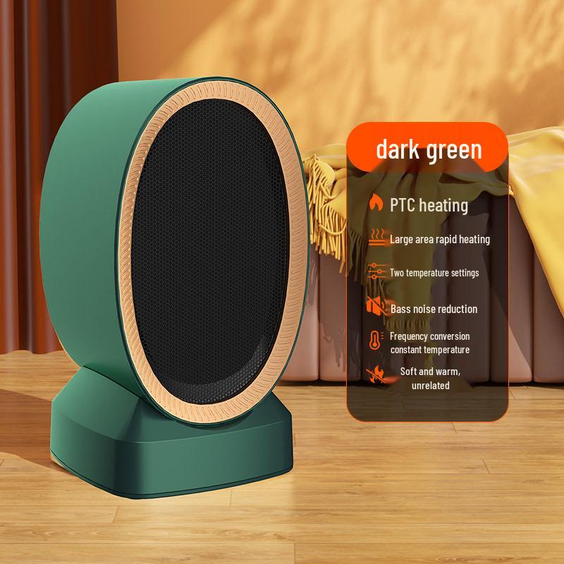 Quick Heat PTC Electric Fan Heater for Living Room & Bedroom - Low Noise, Safe Tip-Over Feature