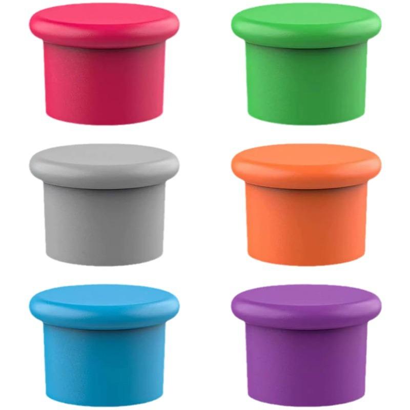 New reusable food grade multi-color silicone wine bottle fresh-keeping cap, red wine cap, beverage leak proof bottle stopper
