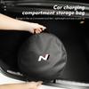 Scatola porta cavi di ricarica per auto Organizer per cavi portatile per Hyundai N Line I30 I20 Sonata Accent Tucson Elantra