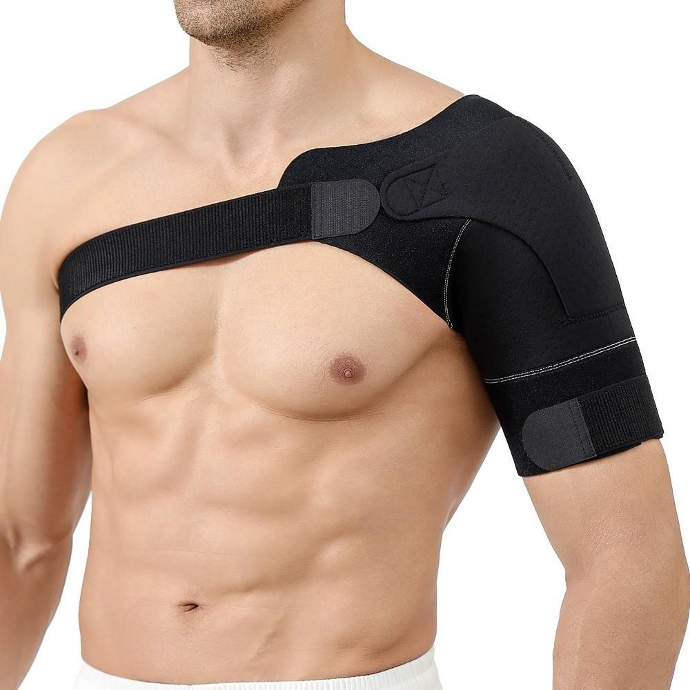 Compression Sports Shoulder Protective Adjustable Shoulder Brace Arm Straps  Badminton