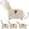 Massage Relax Chair Cream Colored Fabric