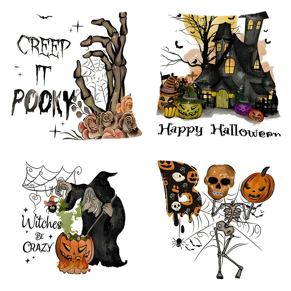 Halloween Pillowcase Pumpkin Skull Funny Ghost Cushion Cover Sofa Living Room Decoration Pillow