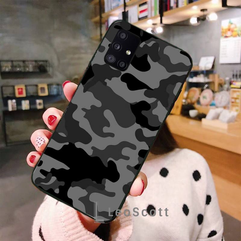 Military Army Camo Camouflage Phone Case For Samsung A50 A51 A71 A20E A20S S10 S20 S21 S30 Plus Ultra 5G M11