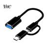 OTG Converter Cable Quick Transmission Stable Output Universal Mini Plug Play USB Type-C Micro Adapter for Laptop Compact