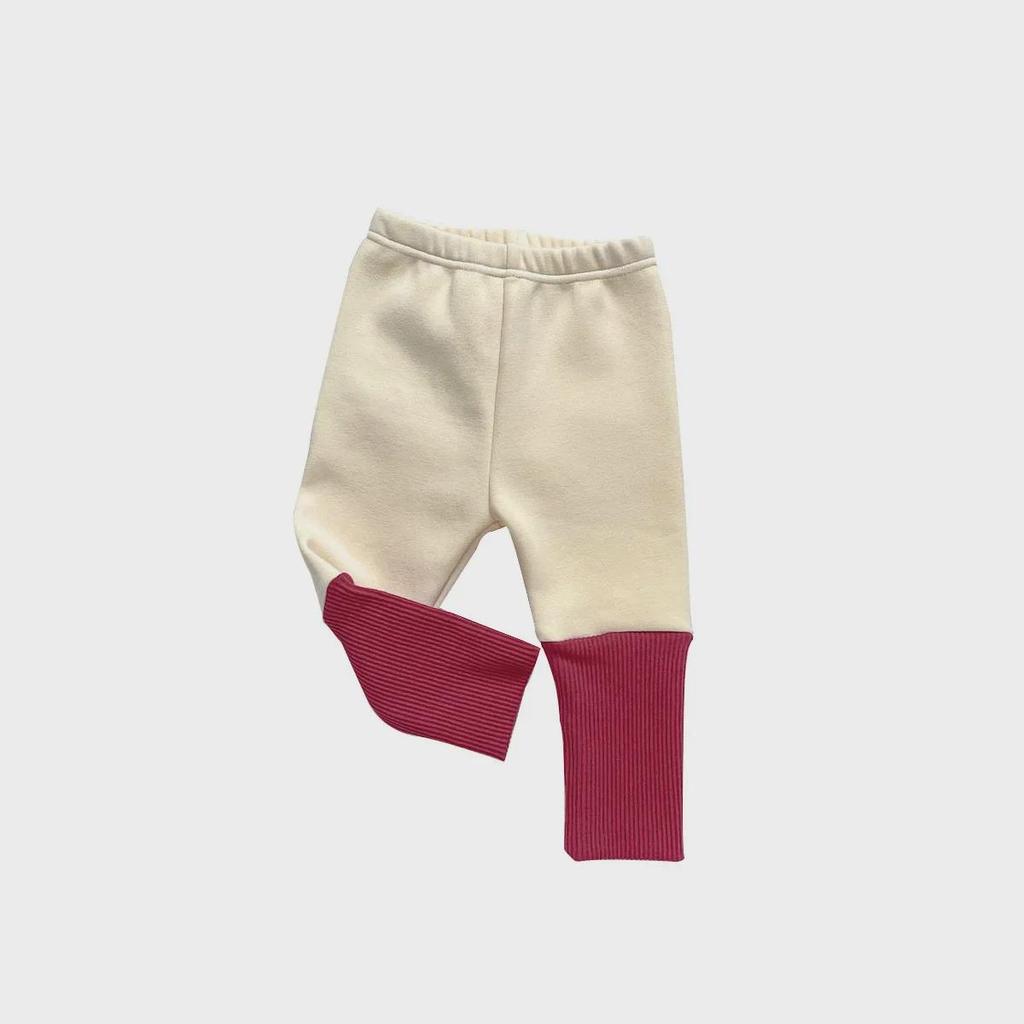 Leggings en velours pour enfants: Pantalon chaud une pièce de style coréen pour garçons et filles, automne/hiver.