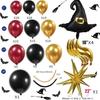 Magic And Wizarding School Balloon Wreath Set Burgundy Black Gold Hat Harry Potter Themed Birthday
