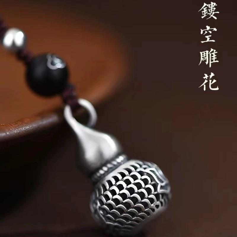 Buyee Подвеска-тыква из стерлингового серебра 925 пробы Элегантное модное ювелирное изделие Подарок для женщин Мужчин Уникальная тонкая цепочка