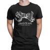 Unika Ghost Band Världsturné Skeletour 2025 T-shirts Herr Rundhalsad Bomulls-T-shirts Musik Kortärmad T-shirt 4XL 5XL Kläder
