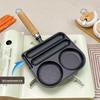 Wutuo Cast Iron Sausage & Egg 2-in-1 Grill Pan with Accessories