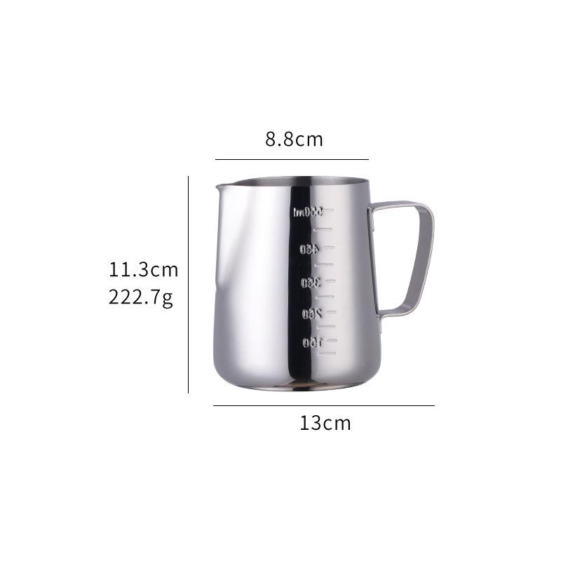 Coffee Art Pitcher Kitchen Accessories Milk Frother Pitcher Espresso Cappuccino Coffee Latte Milk Frother Cup Stainless Steel