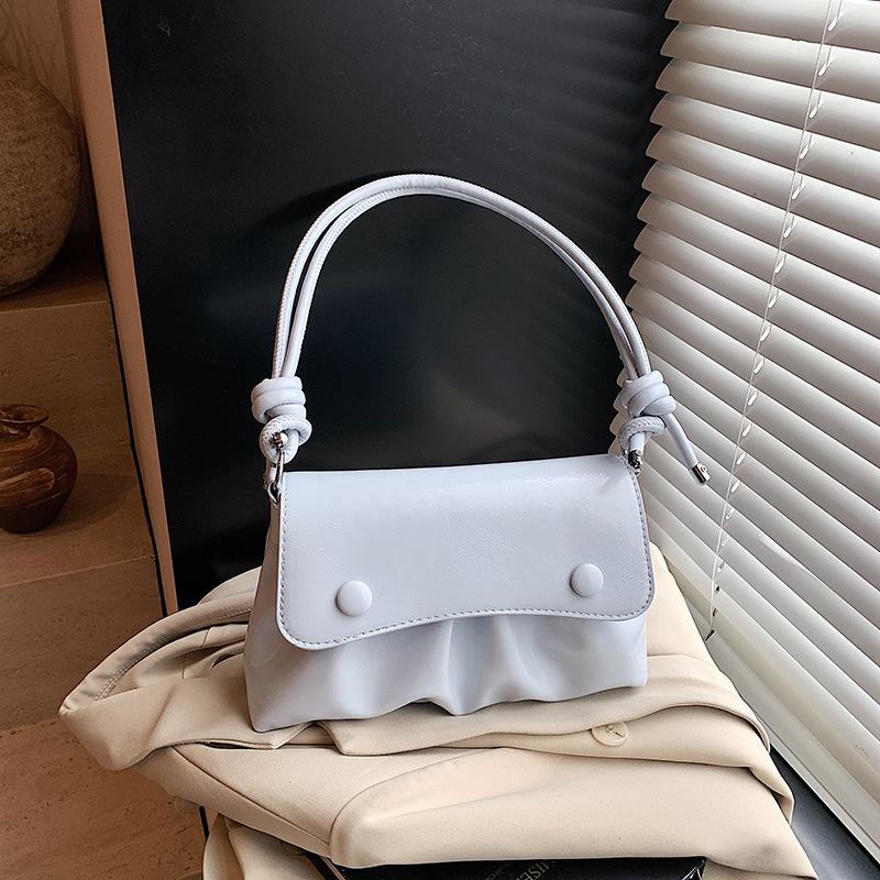 

Spring and summer high-end handbag bag women s new fashion pleated versatile shoulder bag crossbody small square bag синій