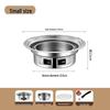 Korean-Style Stainless Steel Round BBQ Grill & Fire Pit with Non-stick Baking Pan