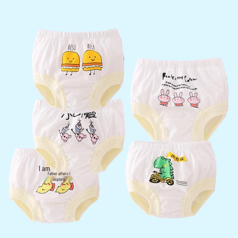 Children's Combed Cotton Triangle Briefs & High-Waisted Leggings for Girls
