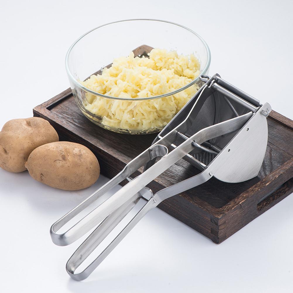 Potato Ricer Stainless Steel Potato Masher Heavy Duty Potato Ricer Masher For Baby Food Fruit Vegetable Juicer