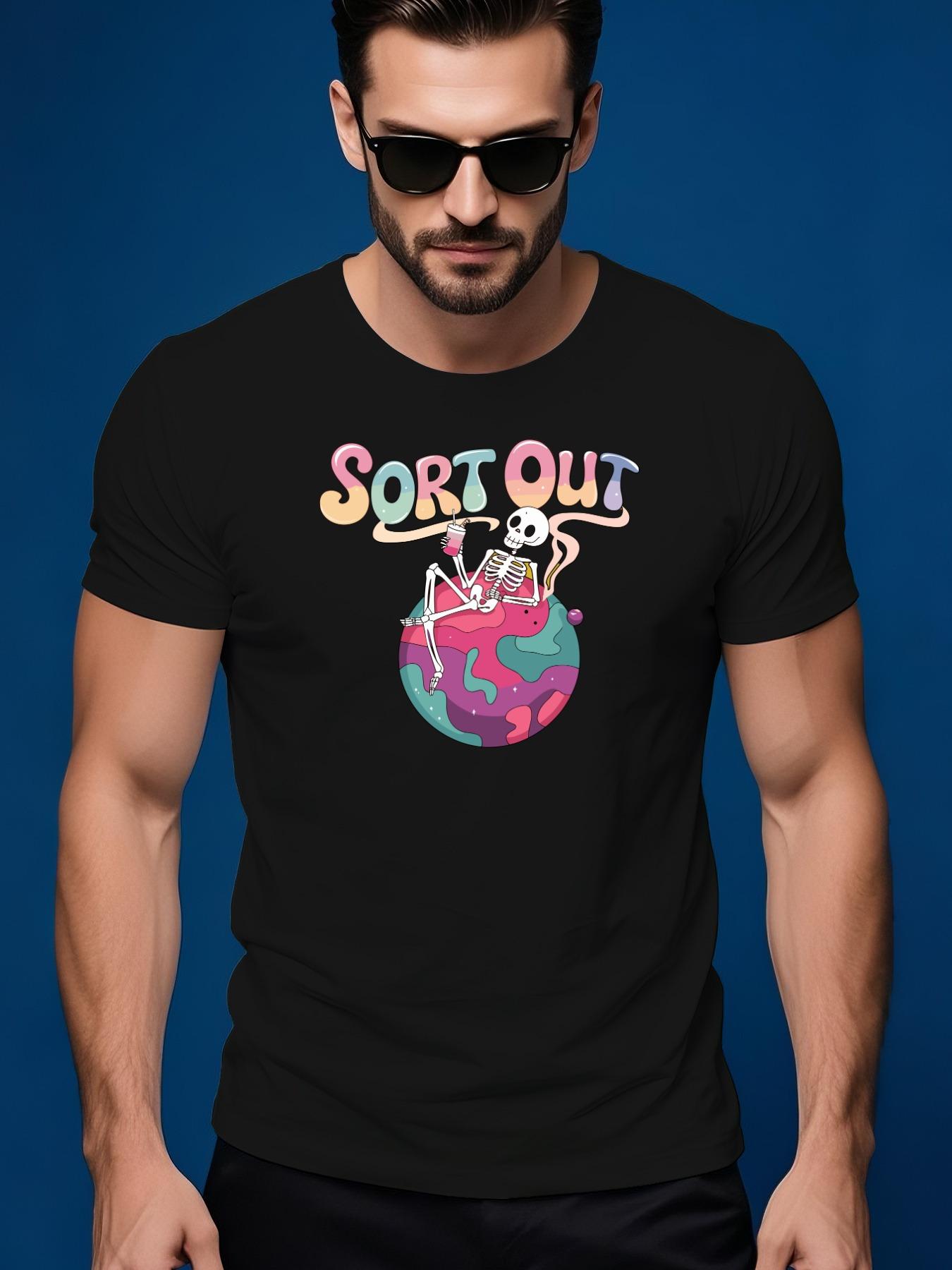 Summer Graphic Tshirt - Skull SORT OUT Design M