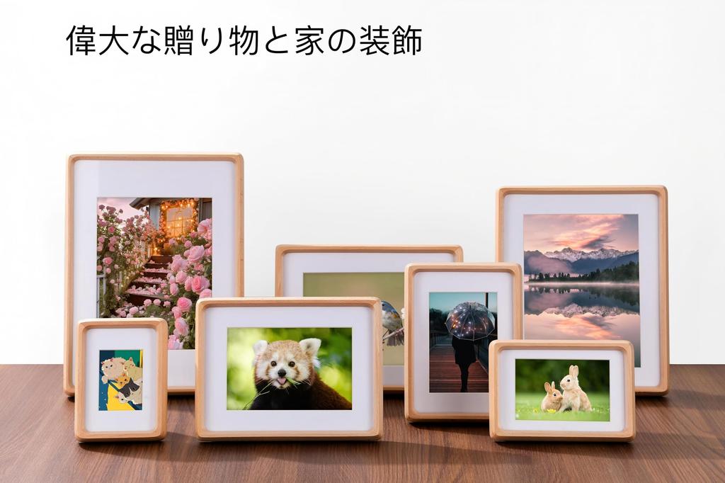 Beech Natural Wood Solid Wood Mini Picture Frame Large Photo Frame 5 Inch Compatible Mounted Easy Installation Photo Album Storage Anniversary Family
