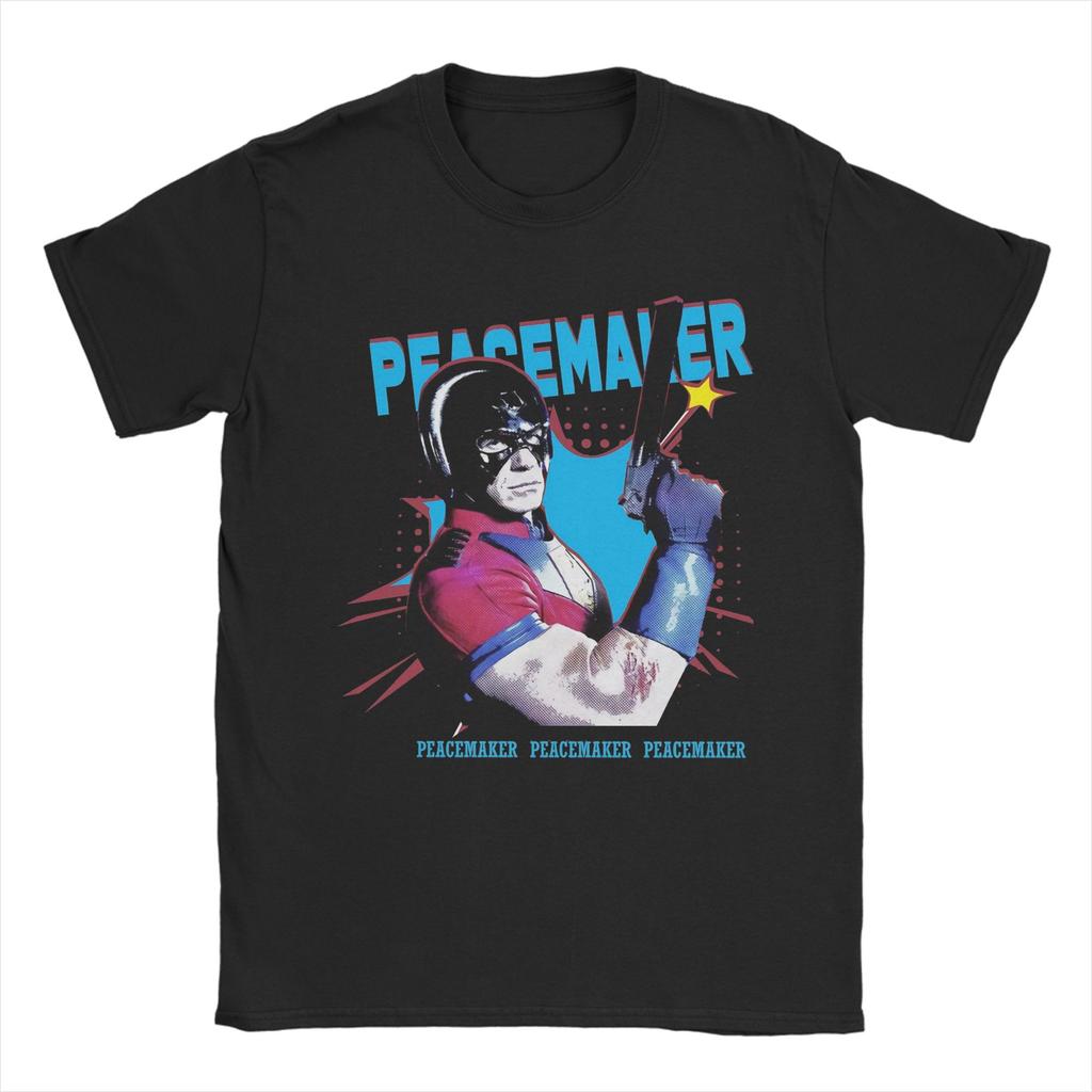 Vigilante Peacemaker Citáty Tričko pro Muže Ženy Potiskovaná Trička Bavlněné Oblečení