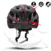Unisex Schwarz Rot Mountainbike Rennrad Radfahren Sicherheits Kopfschutzhelm mit Brille