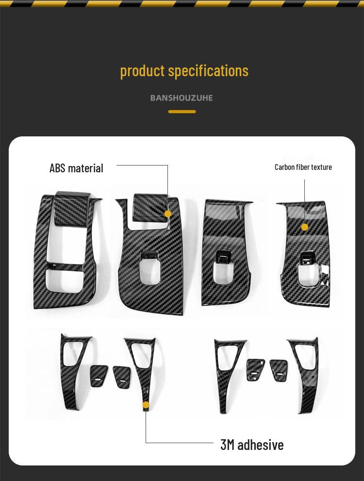 Tesla Model 3/Y Window Lift Switch Frame & Door Button Cover Accessories