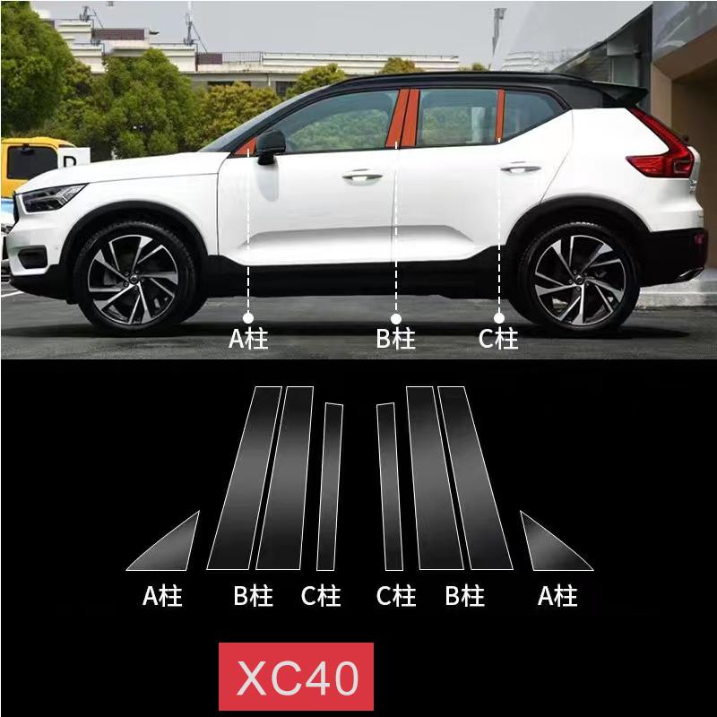 Voor Volvo XC60 XC90 XC40 V90 V60 S60 S90 Accessoires TPU Speciale autoraam Auto zijstijl Transparante Beschermfolie Sticker