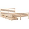 Massivholz-Bettgestell ohne Matratze 135 x 190 cm Kiefernholz