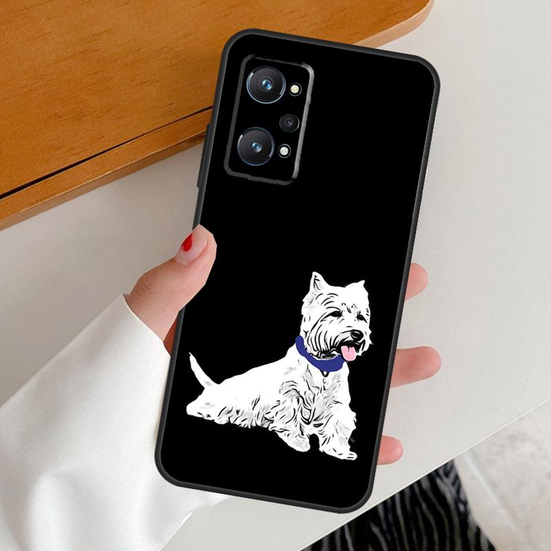 West Highland Terrier Westie For Realme C53 C51 C55 C67 C30 C31 C33 C35 C21Y C25s GT5 9 10 11 12 Pro Plus GT Neo 6 Case