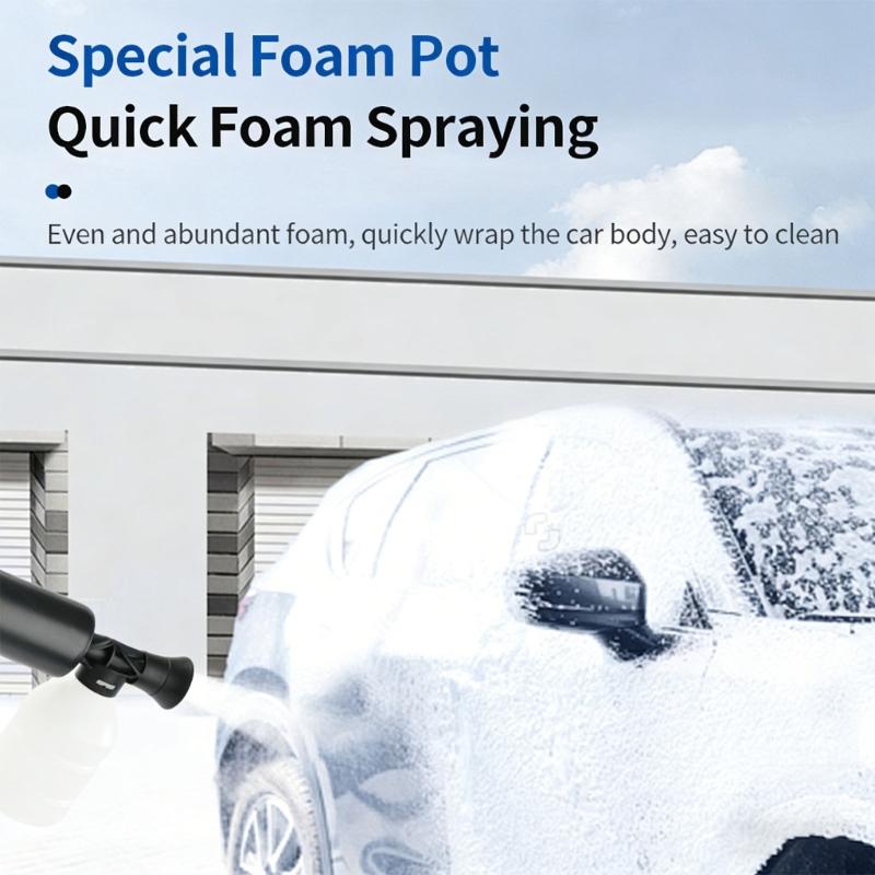 Battery Operated Brushless High Pressure Cleaner With Soap Dispenser And 180 Degree Rotating Nozzle For Car Home Garden Cleaning