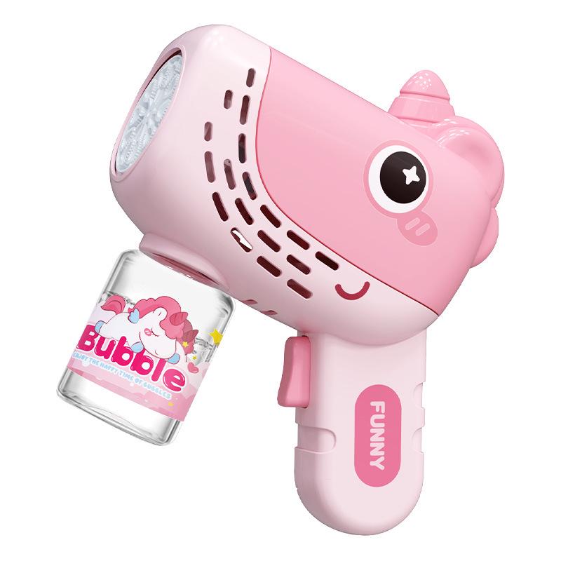 Children's Leak-Proof Rechargeable Bubble Gun - Handheld Electric Toy for Girls & Boys