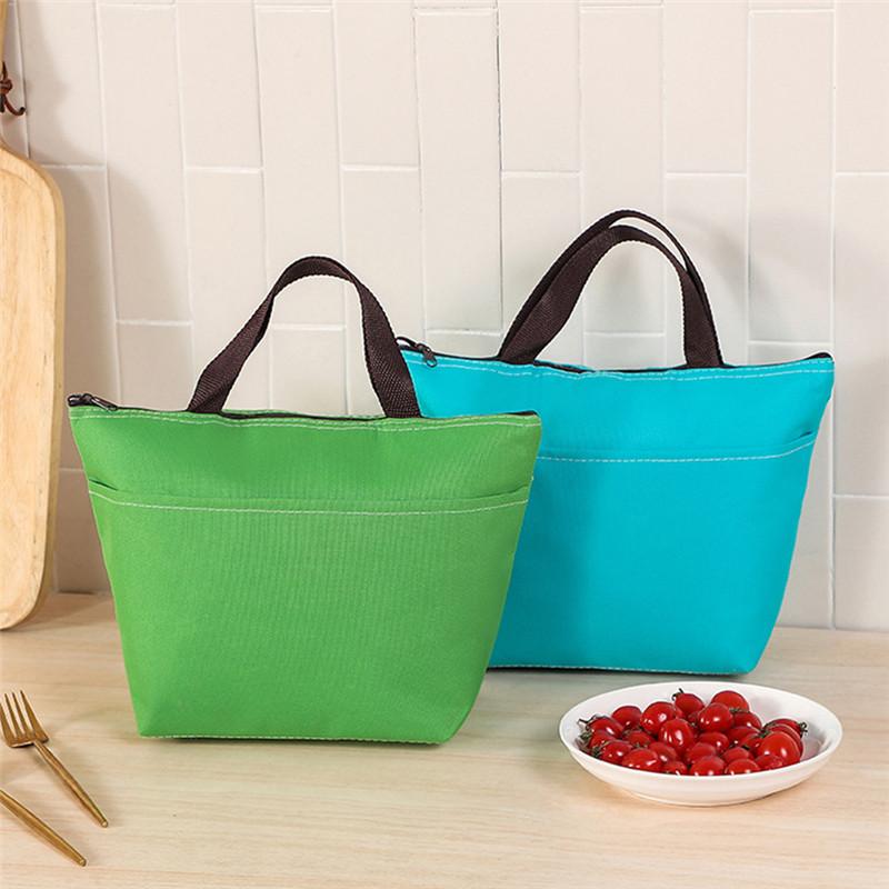 Large Capacity Oxford Cloth Insulation Lunch Bags Thermal Food Container Picnic Travel Portable Waterproof Women Cooler Tote Bag