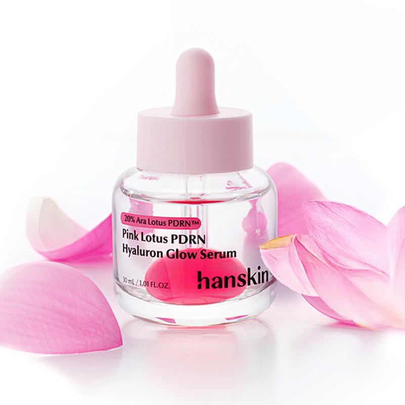 Hanskin Pink Lotus PDRN Hyaluron Glow Serum 30ml