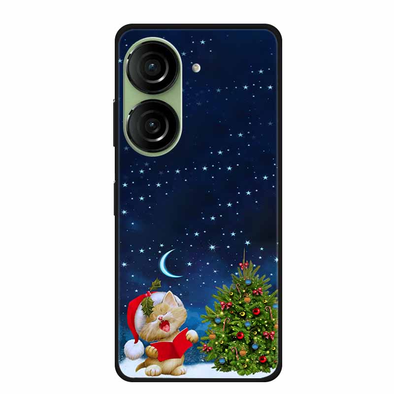 Christmas Phone Case For Asus Zenfone 10 5G AI2302 Cases Soft Silicone For Asus Zenfone 9 AI2202 Shockproof Cover Bumpers Funda