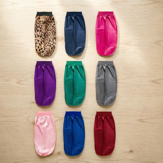 Long Satin Bonnet with Elastic Band Women Sleeping Bonnet Extra Large Braids Curly Hair Wrap Hat Soft Silk Hair Care Protection Nightcap