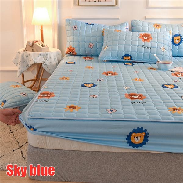 Fashion Cotton Thick Matress Protector Bed Mattress Pad Mattress Cover Soft Mattress Topper Washable Fitted Sheet Home Textile