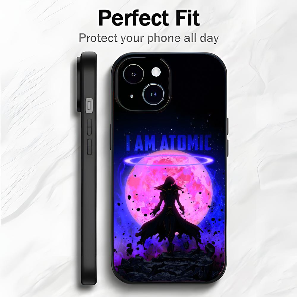 Isekai Fantasy Anime T-The Eminence In Shadow Phone Case Black Soft Packaging Lightweight For iPhone17 16 15 ProMax Phone Case