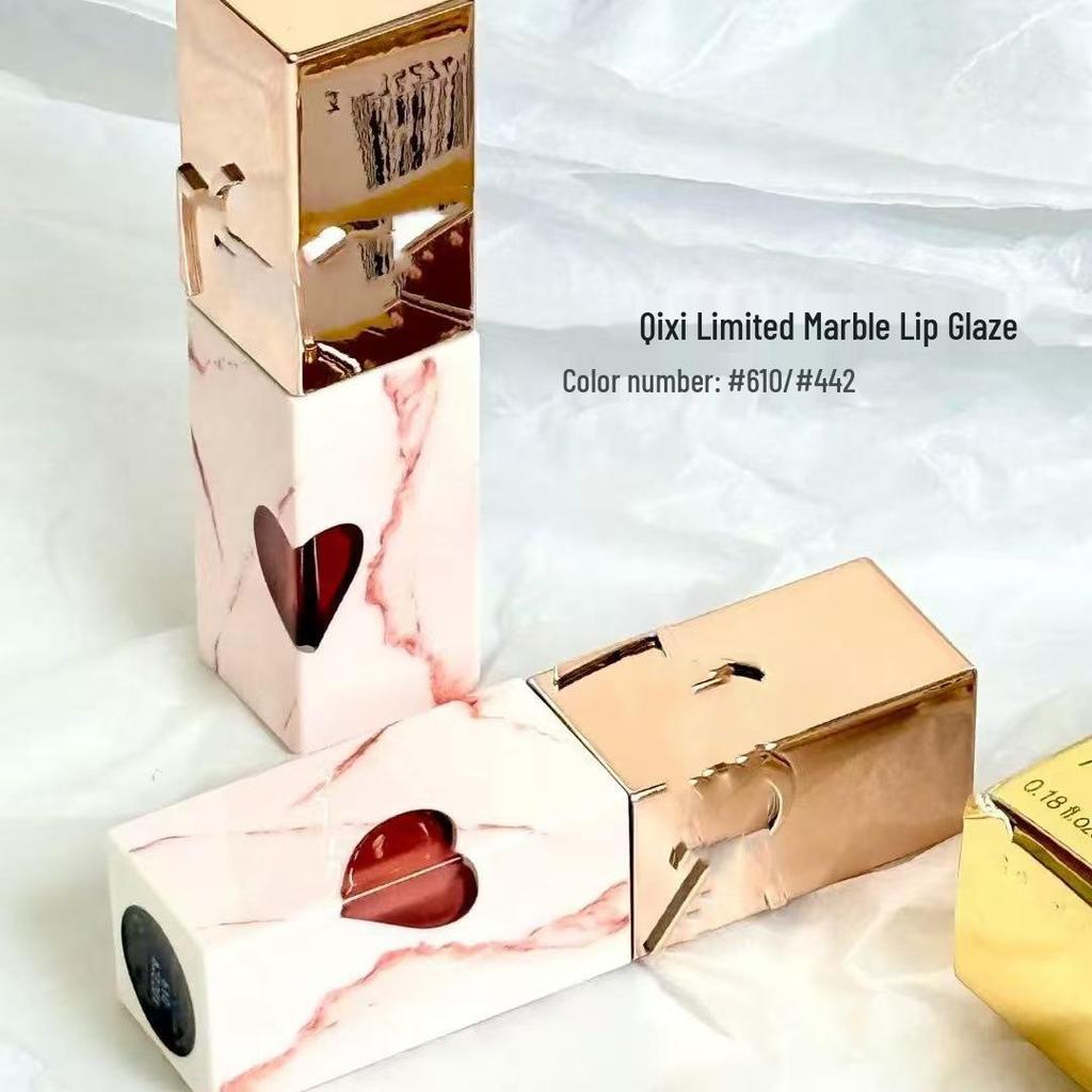 YSL Édition Limitée Qixi Gloss à Lèvres Marbré Cœur Saint-Valentin (610#442).