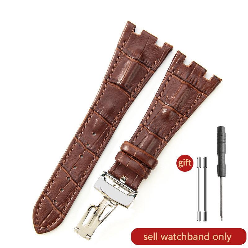 Cinturino Orologio in Pelle di Mucca Primo Strato per AP Aibi 15703 26471 26474 Serie Royal Oak Offshore 28mm Accessori Orologio per Uomo CinturinoMN