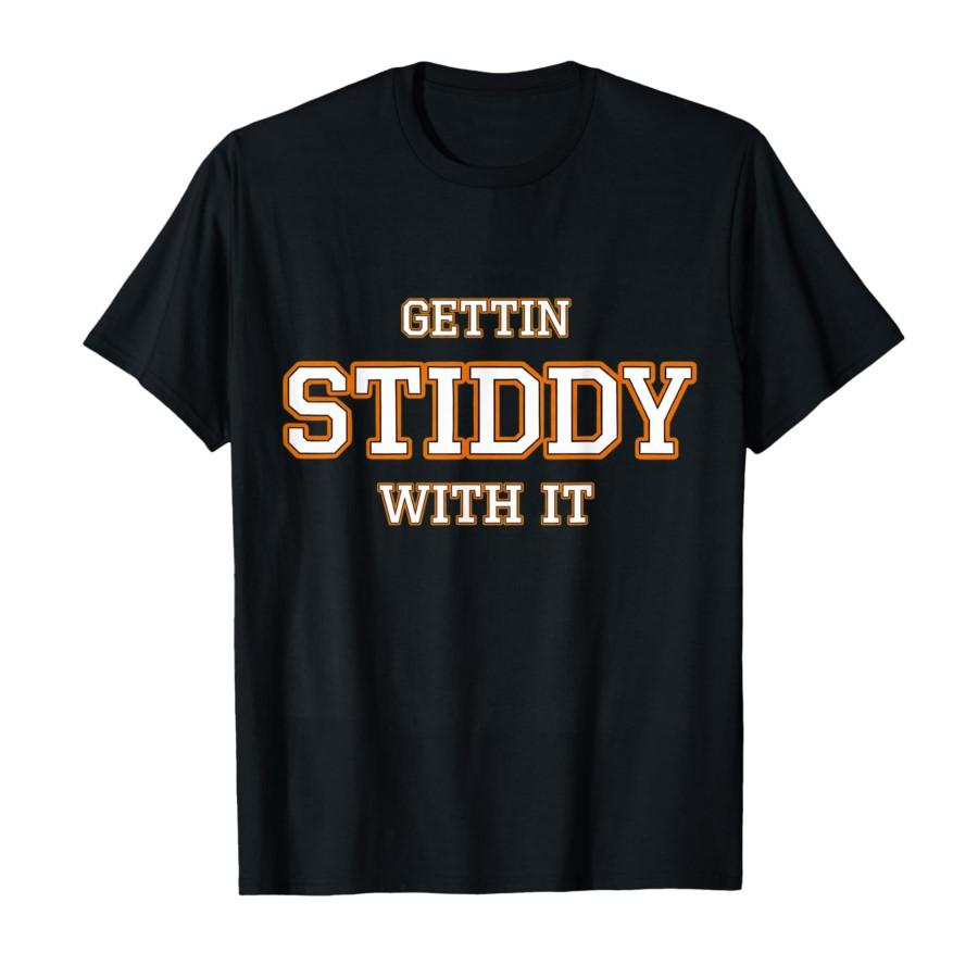 

Gettin Stiddy with it T-shirt For Men Women 100% Cotton T Shirts Short Sleeve Tops 0123-3 - Men s Summer Cotton Graphic Tee S разноцветный