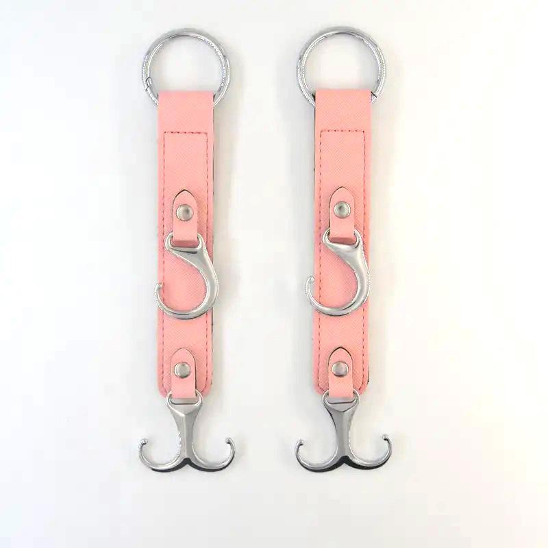 

Кожаный крючок для мусорного мешка на заднее сиденье автомобиля — металлический крючок с большой грузоподъемностью для хранения. 24.5*4.5cm (Single Piece) розовый