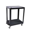 AV Cart, Media Cart with Power Strip, Presentation Cart with 2 Shelves, Duty Av Cart Fit for Offices and Schools Plugboard