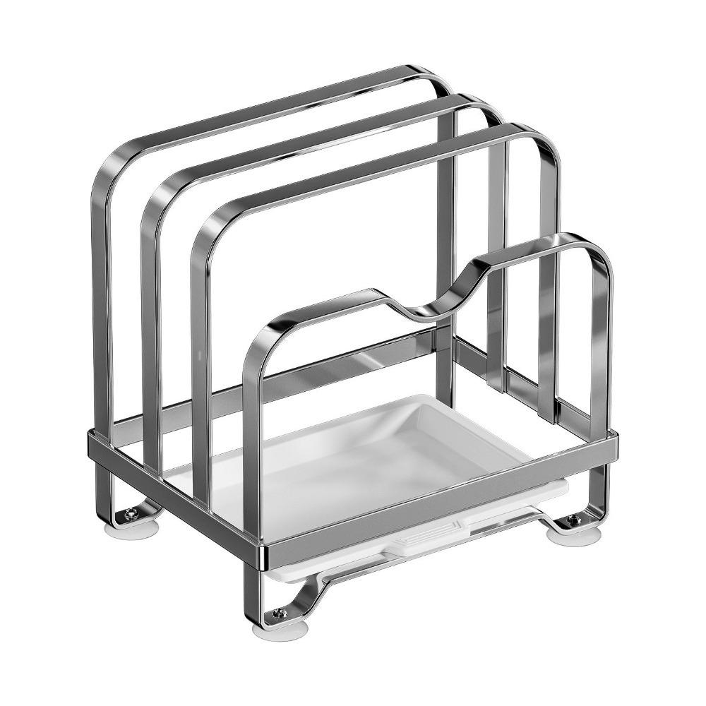Rustproof Cutting Board Holder Moisture-proof Chopping Board Rack Pot Lid Storage Rack  Counter Top