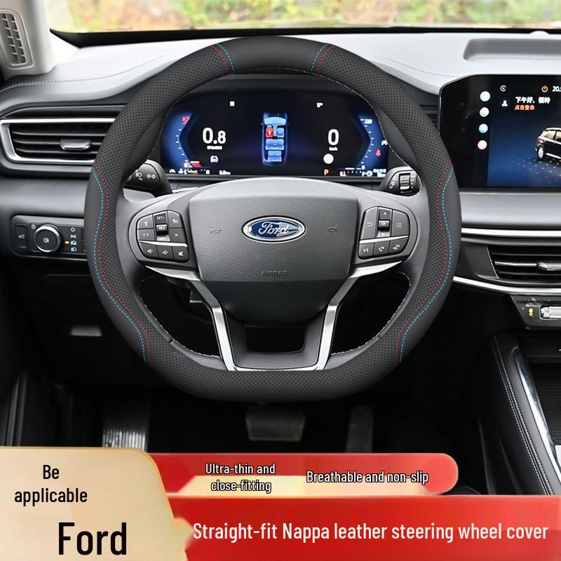 Steering Wheel Cover for Ford: Fits Mondeo, Edge, Explorer, EVOS, Focus, Territory, Yuyue, Quan Shun
